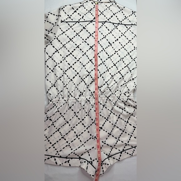 Kate Spade New York Silk Like Romper Faux Quilt Size Extra Large - Picture 10 of 10